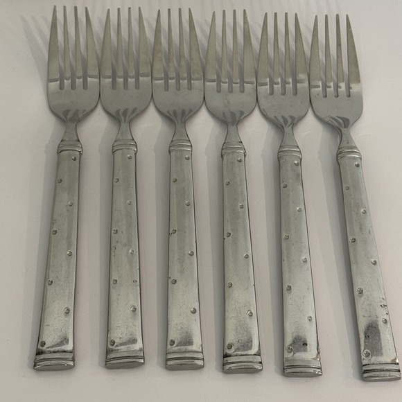 Royal Doulton Other - Royal Doulton 18/10 Stainless 6 Dinner Forks Riveted Handle 8.25" Unkwn Pattern